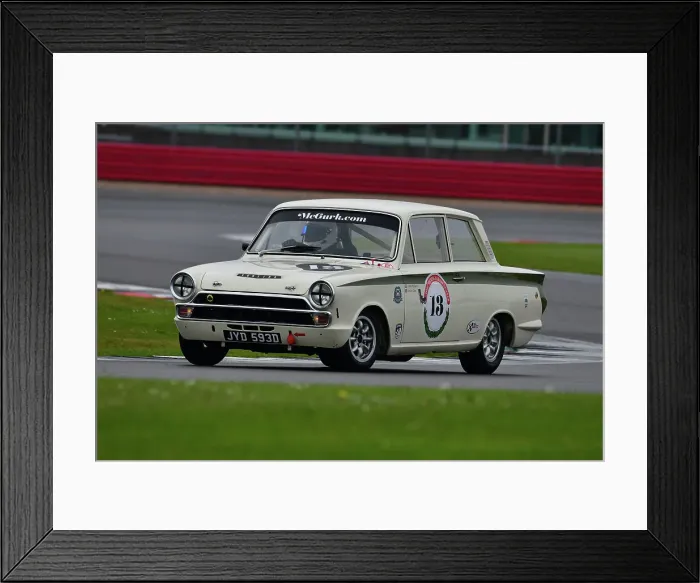 Framed Print : CJ11 1067 John McGurk, Ford Lotus Cortina Framed Print : CJ11 1067 John McGurk, Ford Lotus Cortina