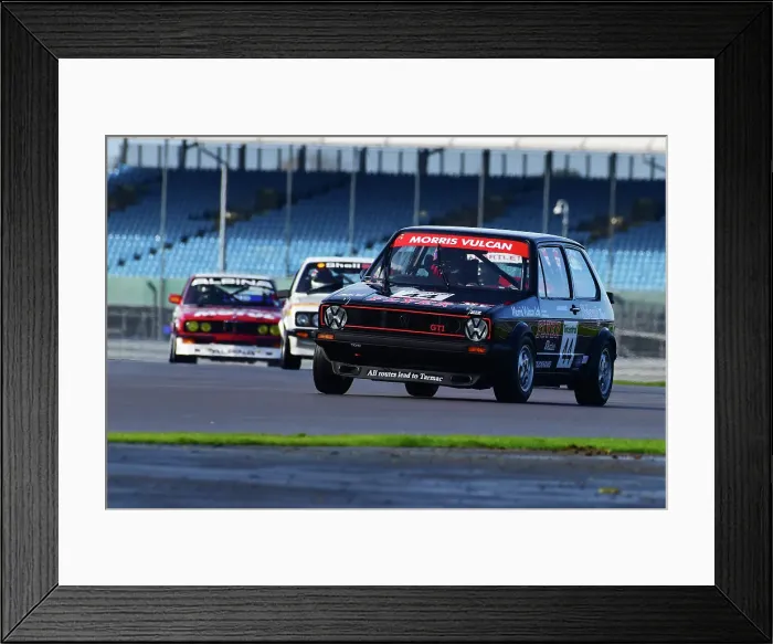 Framed Print : CJ12 3153 Jim Morris, Tom Shephard, VW Golf GTi Mk1