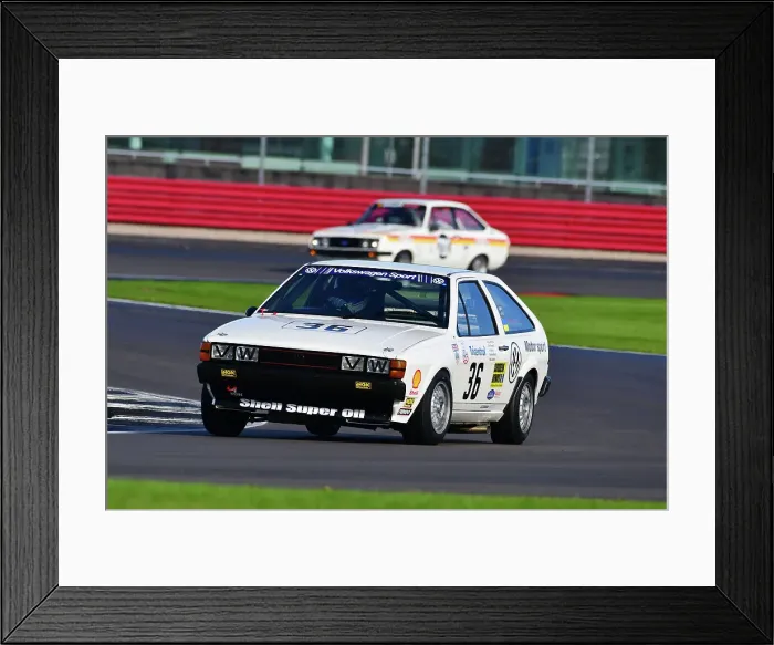Framed Print : CJ12 3213 Cameron Evans, Mat Jackson, VW Scirocco