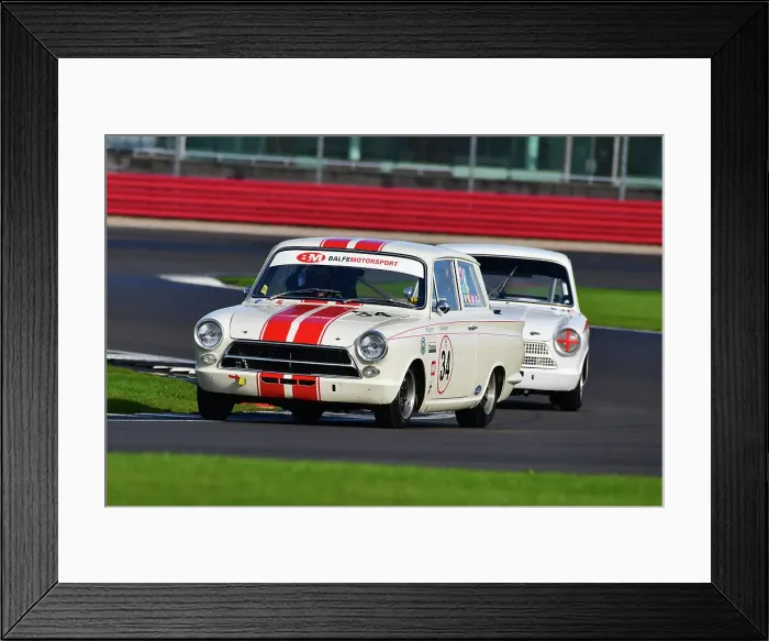 Framed Print : CJ12 3221 Shaun Balfe, Tom Ashton, Ford Lotus Cortina Framed Print : CJ12 3221 Shaun Balfe, Tom Ashton, Ford Lotus Cortina