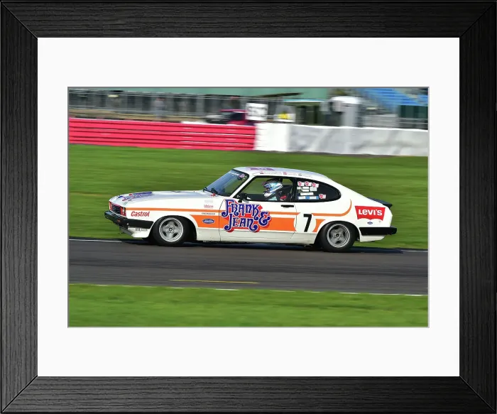 Framed Print : CM34 3422 Patrick Watts, James Slaughter, Ford Capri MK3
