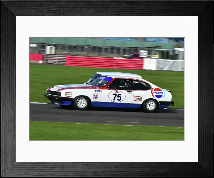 Framed Print : CM34 3438 Jonathan White, Ford Capri 3 litre S Framed Print : CM34 3438 Jonathan White, Ford Capri 3 litre S