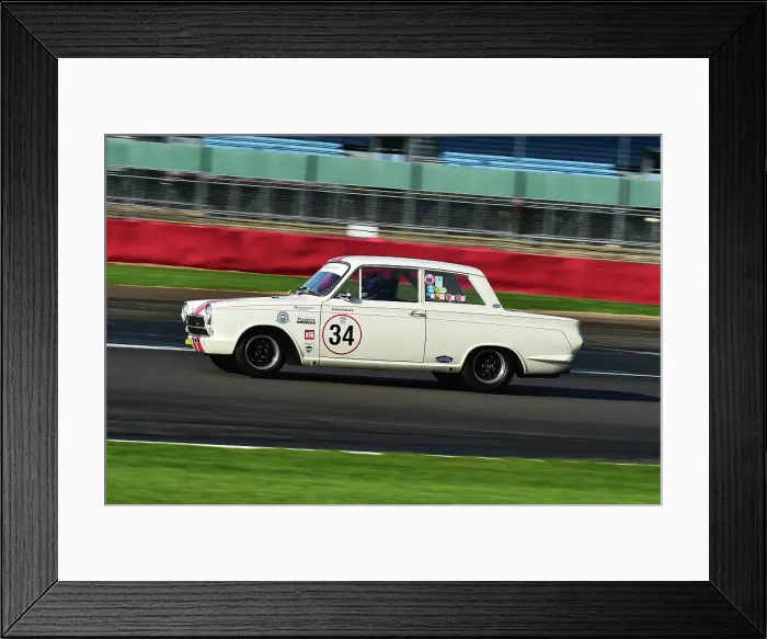 Framed Print : CM34 3511 Shaun Balfe, Tom Ashton, Ford Lotus Cortina Framed Print : CM34 3511 Shaun Balfe, Tom Ashton, Ford Lotus Cortina