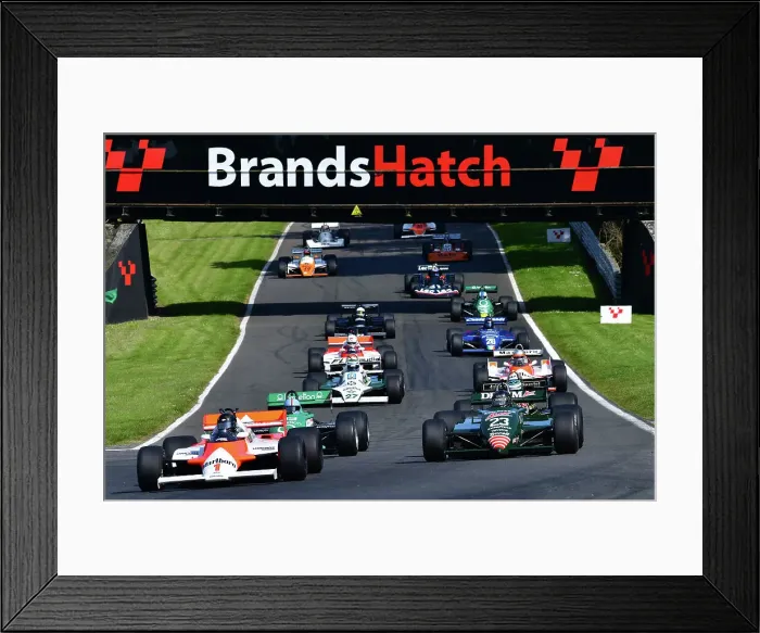 Framed Print : CJ12 9236 Steve Hartley, McLaren MP4-1 leads on green flag lap Framed Print : CJ12 9236 Steve Hartley, McLaren MP4-1 leads on green flag lap