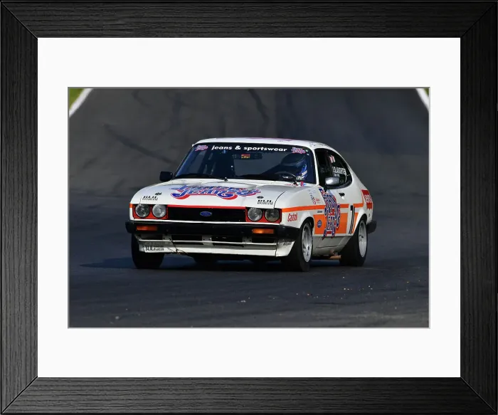 Framed Print : CJ12 9472 James Slaughter, Ford Capri, Frank & Jean Framed Print : CJ12 9472 James Slaughter, Ford Capri, Frank & Jean