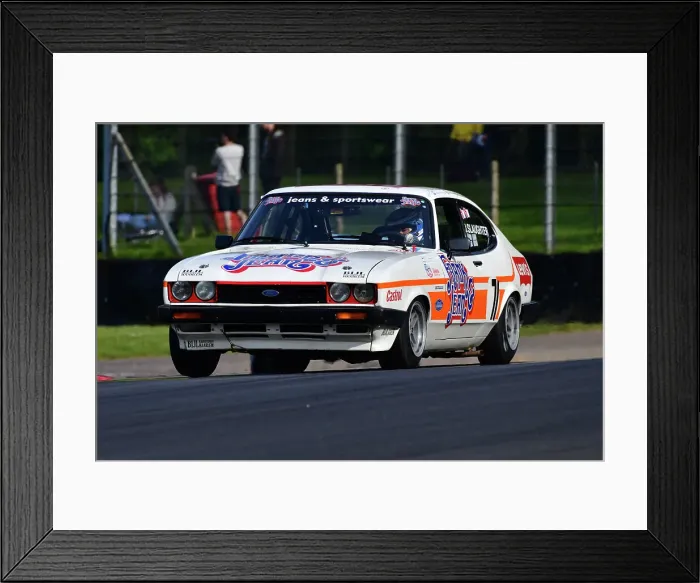 Framed Print : CJ12 9538 James Slaughter, Ford Capri, Frank & Jean Framed Print : CJ12 9538 James Slaughter, Ford Capri, Frank & Jean