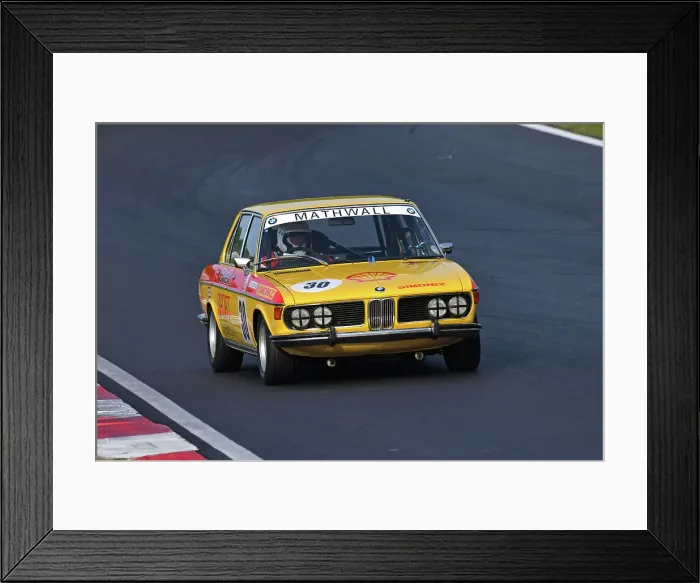 Framed Print : CJ12 9631 James Colburn, BMW 3 litre Si Framed Print : CJ12 9631 James Colburn, BMW 3 litre Si
