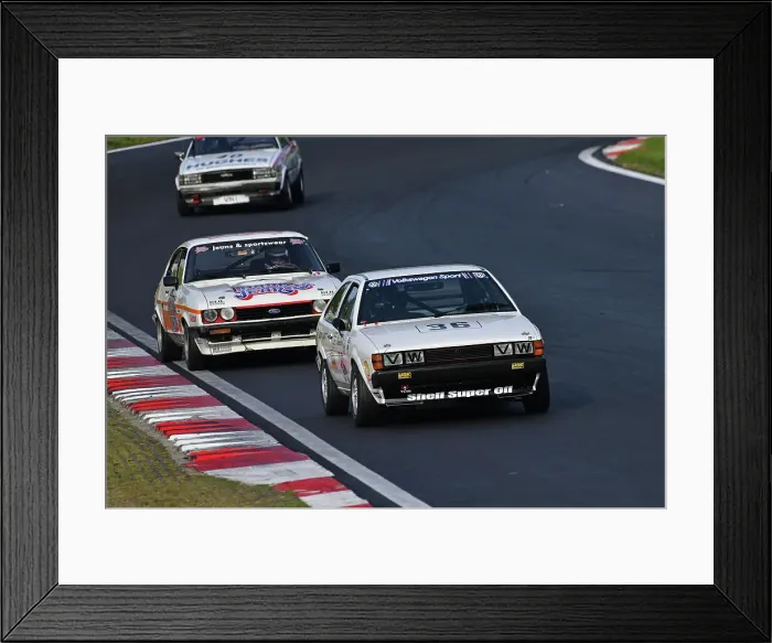 Framed Print : CJ12 9635 Tom Shephard, Jim Morris, Volkswagen Scirocco GTi