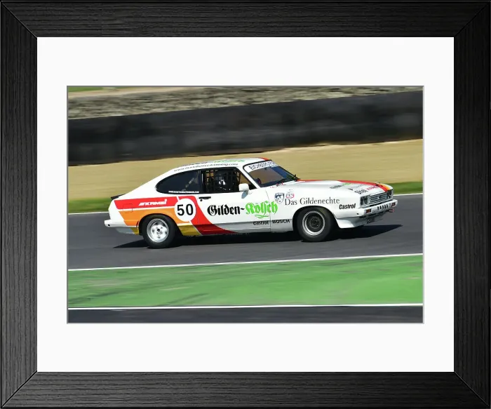 Framed Print : CM34 7830 Mark Thomas, Ford Capri Framed Print : CM34 7830 Mark Thomas, Ford Capri