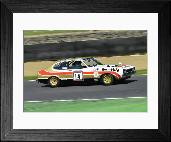 Framed Print : CM34 7851 John Spiers, Nigel Greensall, Ford Capri Hermetite Framed Print : CM34 7851 John Spiers, Nigel Greensall, Ford Capri Hermetite