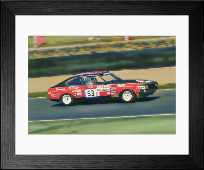 Framed Print : CM34 7859 Richard Locke, Alice Locke, Ford Capri Mk2 3 litre S Framed Print : CM34 7859 Richard Locke, Alice Locke, Ford Capri Mk2 3 litre S