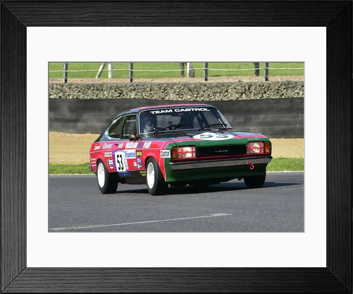 Framed Print : CM34 7918 Richard Locke, Alice Locke, Ford Capri Mk2 3 litre S Framed Print : CM34 7918 Richard Locke, Alice Locke, Ford Capri Mk2 3 litre S