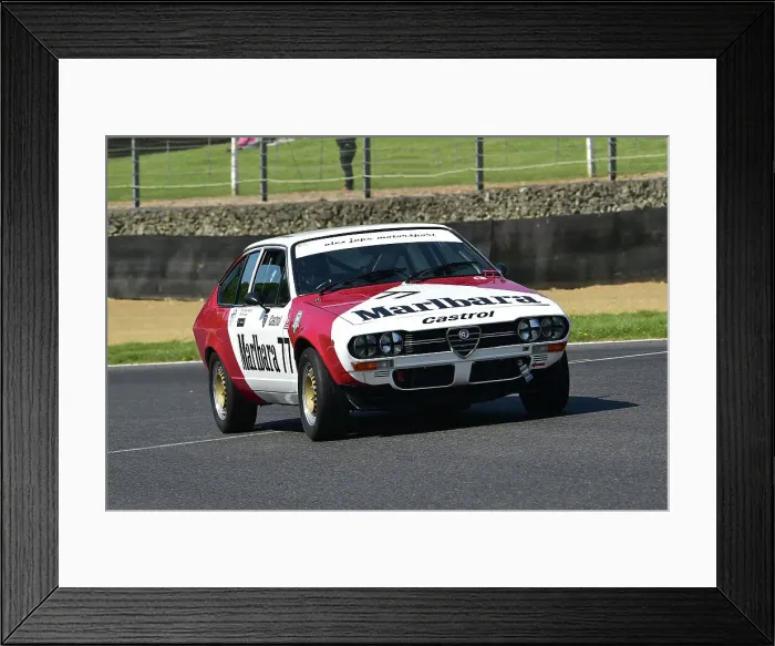Framed Print : CM34 7931 James Gibbons, Kei Ando, Alfa Romeo Alfetta GTV Framed Print : CM34 7931 James Gibbons, Kei Ando, Alfa Romeo Alfetta GTV