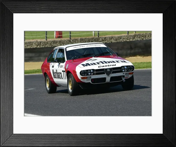 Framed Print : CM34 7965 James Gibbons, Kei Ando, Alfa Romeo Alfetta GTV Framed Print : CM34 7965 James Gibbons, Kei Ando, Alfa Romeo Alfetta GTV