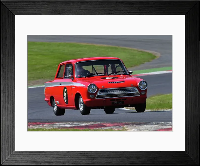 Framed Print : CJ12 9152 Pete Chambers, Ford Lotus Cortina Framed Print : CJ12 9152 Pete Chambers, Ford Lotus Cortina