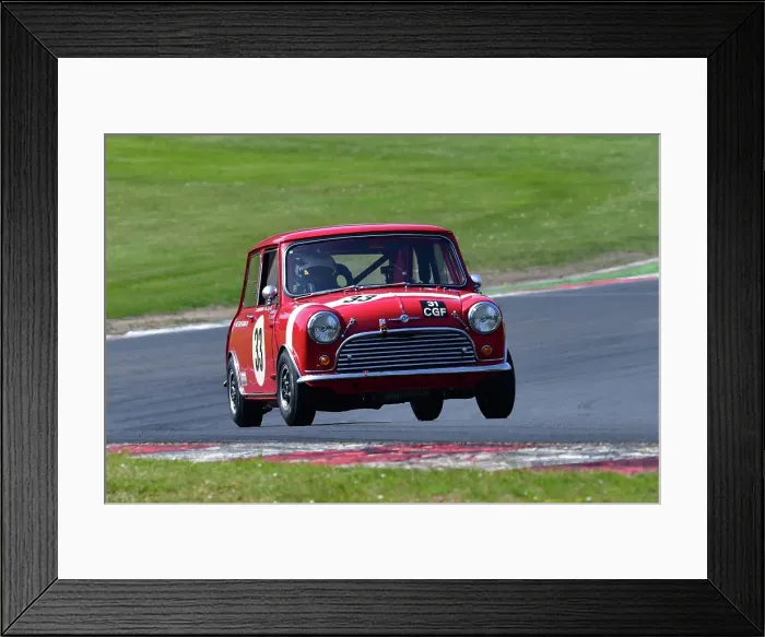 Framed Print : CJ12 9174 Giles Page, Jonathon Page, Morris Mini Cooper S Framed Print : CJ12 9174 Giles Page, Jonathon Page, Morris Mini Cooper S