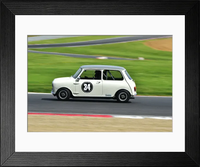 Framed Print : CM34 8134 Tom Bell, Joe Ferguson, Austin Mini Cooper S Framed Print : CM34 8134 Tom Bell, Joe Ferguson, Austin Mini Cooper S