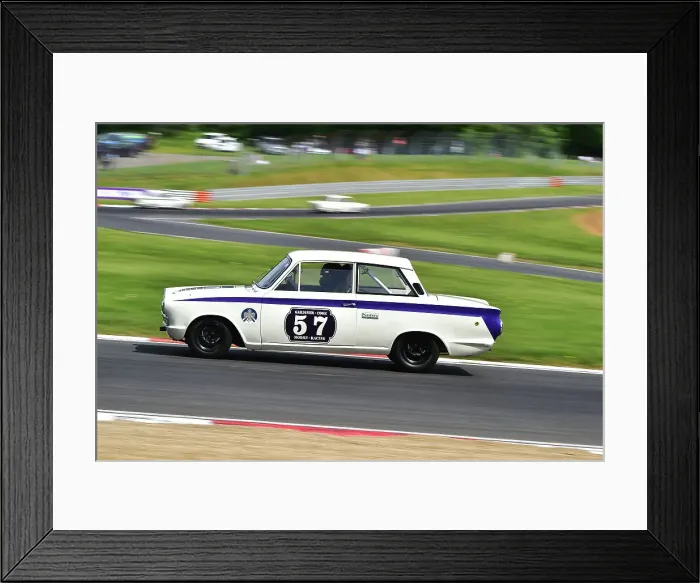Framed Print : CM34 8205 Josh Cook, Ford Lotus Cortina