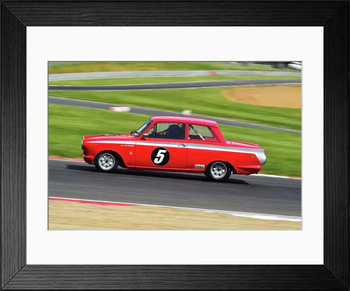 Framed Print : CM34 8222 Pete Chambers, Ford Lotus Cortina Framed Print : CM34 8222 Pete Chambers, Ford Lotus Cortina