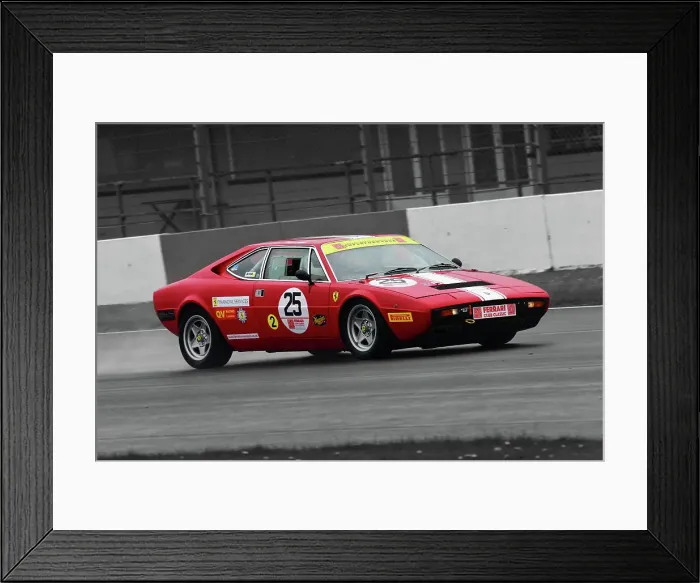 Framed Print : CJ12 7462 B W Red Richard Fenny, Ferrari 308 GT4 Framed Print : CJ12 7462 B W Red Richard Fenny, Ferrari 308 GT4