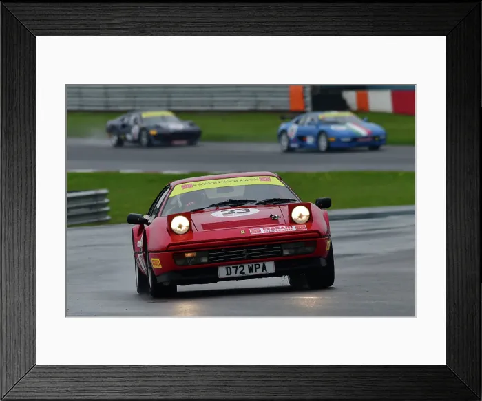Framed Print : CJ12 7498 Pauline Goodwin, Ferrari 328 GTB