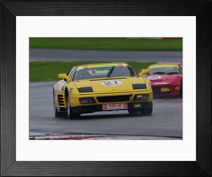 Framed Print : CJ12 7505 Robin Biesbroek, Ferrari 348 Challenge