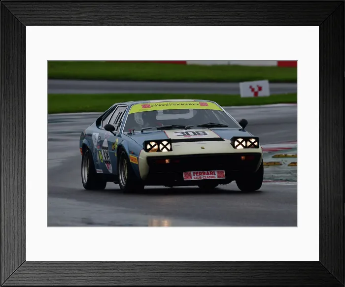 Framed Print : CJ12 7521 Nick Whittaker, Ferrari 308 GT4