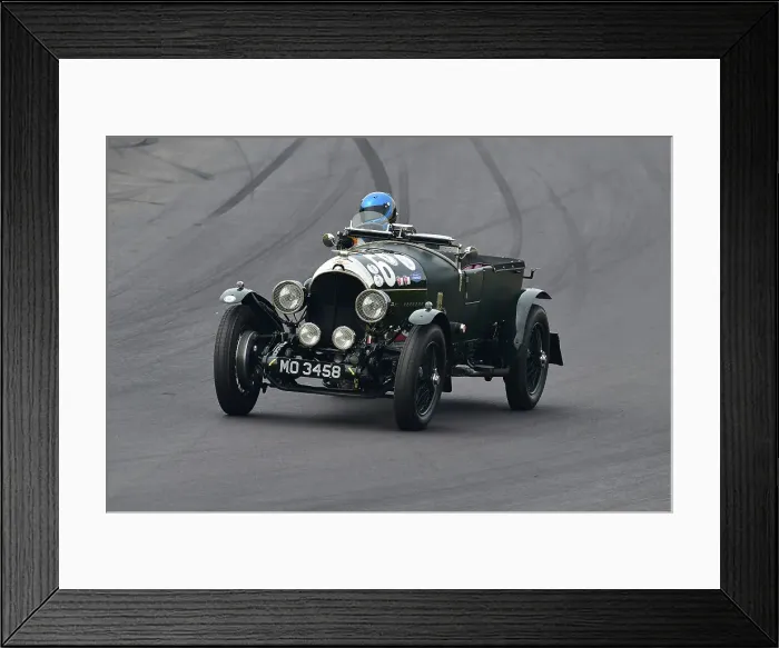 Framed Print : CM34 6170 Steve Ward, Josh Ward, Bentley 4½ litre Framed Print : CM34 6170 Steve Ward, Josh Ward, Bentley 4½ litre