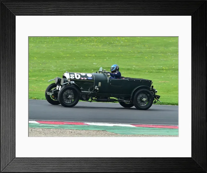 Framed Print : CM34 6211 Steve Ward, Josh Ward, Bentley 4½ litre Framed Print : CM34 6211 Steve Ward, Josh Ward, Bentley 4½ litre