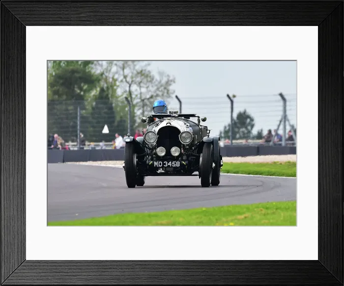 Framed Print : CM34 6248 Steve Ward, Josh Ward, Bentley 4½ litre Framed Print : CM34 6248 Steve Ward, Josh Ward, Bentley 4½ litre
