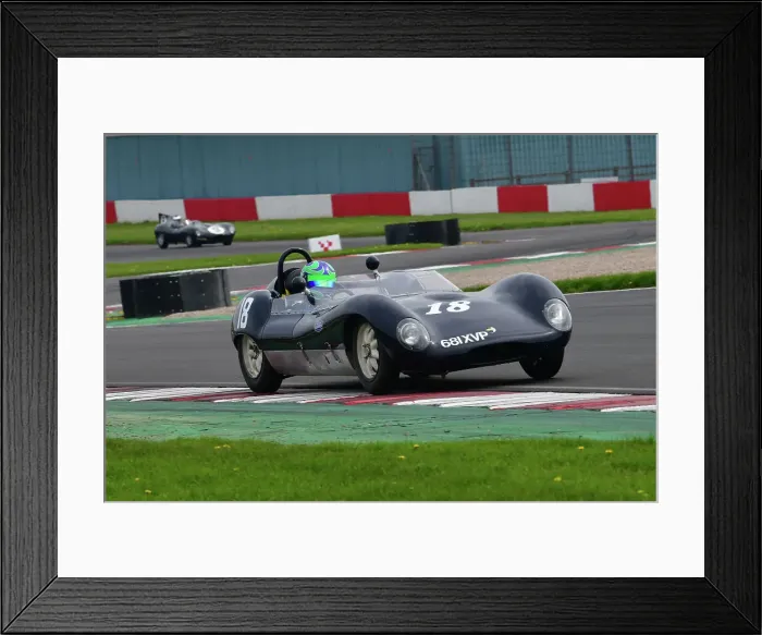 Framed Print : CJ12 7122 Sam Wilson, Lola Mk1 Framed Print : CJ12 7122 Sam Wilson, Lola Mk1