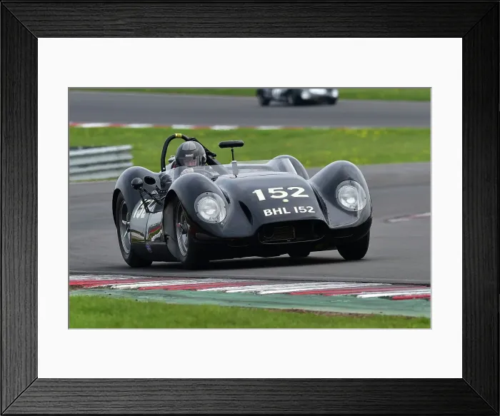 Framed Print : CM34 6616 John Spiers, Ollie Hancock, Lister Jaguar Knobbly Framed Print : CM34 6616 John Spiers, Ollie Hancock, Lister Jaguar Knobbly