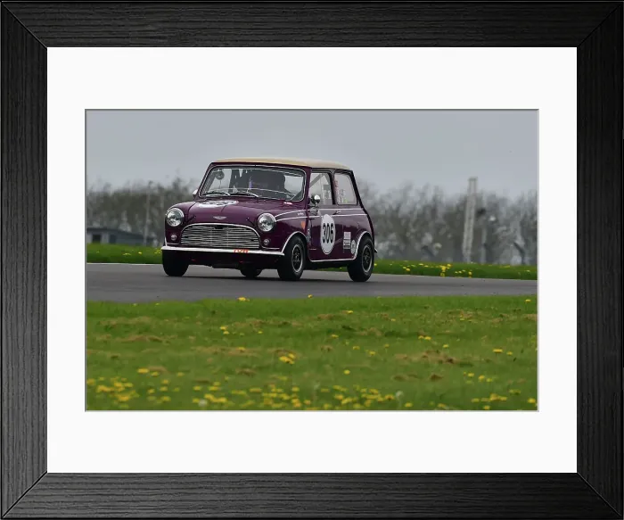 Framed Print : CM34 6350 Jo Polley, Austin Mini Cooper S