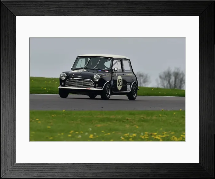 Framed Print : CM34 6352 Jeff Smith, Austin Mini Cooper S Framed Print : CM34 6352 Jeff Smith, Austin Mini Cooper S
