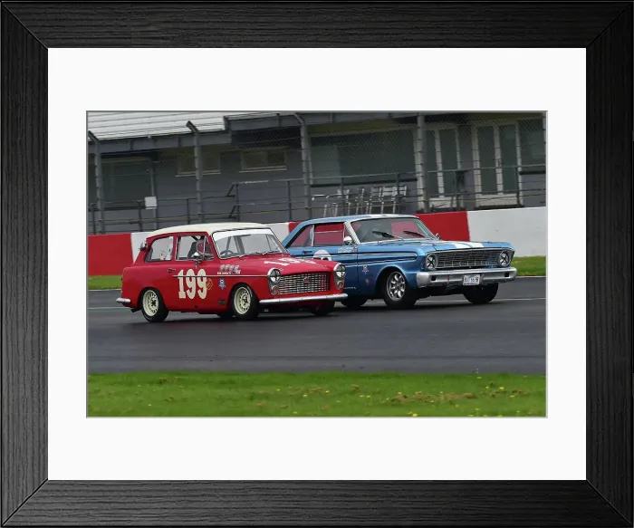 Framed Print : CM34 6944 Chris Clarkson, David Smithies, Ford Falcon Sprint, Robert Burdett, Austin A40 Speedwell