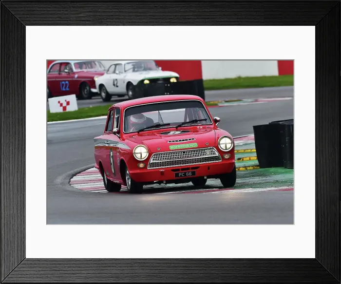 Framed Print : CM34 6960 Pete Chambers, Lotus Ford Cortina Mk1 Framed Print : CM34 6960 Pete Chambers, Lotus Ford Cortina Mk1