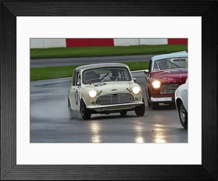 Framed Print : CM34 6962 Tom Bell, Joe Ferguson, Austin Mini Cooper S