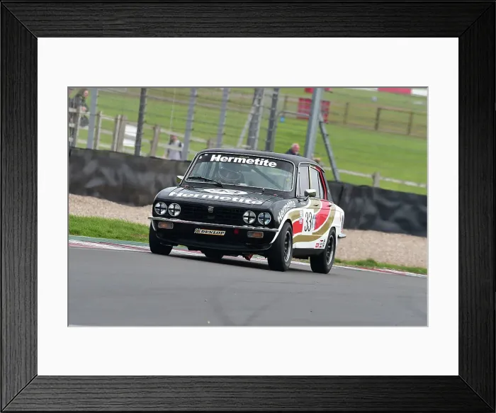 Framed Print : CM34 6519 Ken Clarke, Tim Clarke, Triumph Dolomite Sprint