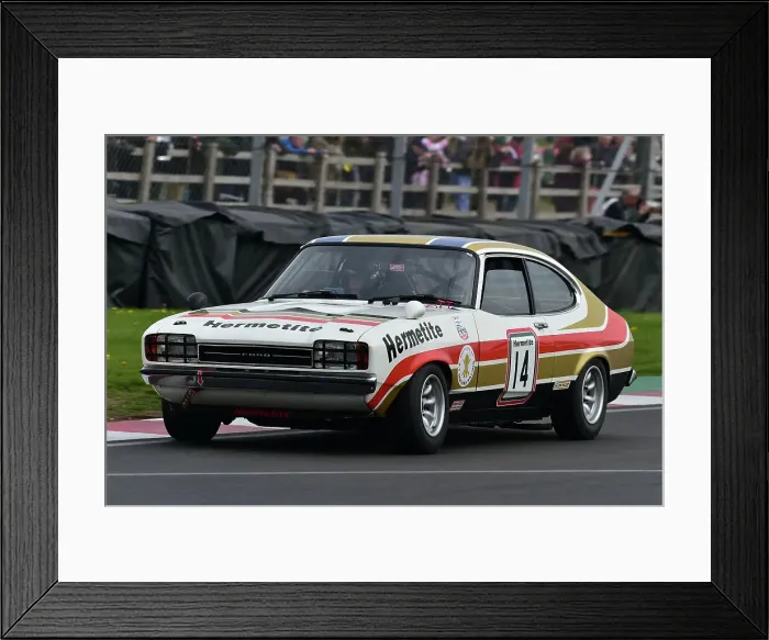 Framed Print : CM34 6532 John Spiers, Ollie Hancock, Ford Capri Hermetite Framed Print : CM34 6532 John Spiers, Ollie Hancock, Ford Capri Hermetite