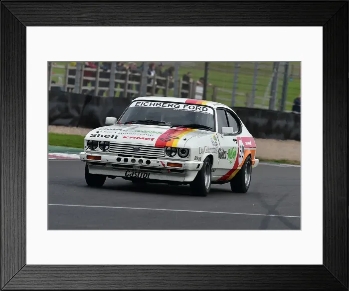 Framed Print : CM34 6538 Mark Thomas, Ford Capri 3 litre S Framed Print : CM34 6538 Mark Thomas, Ford Capri 3 litre S