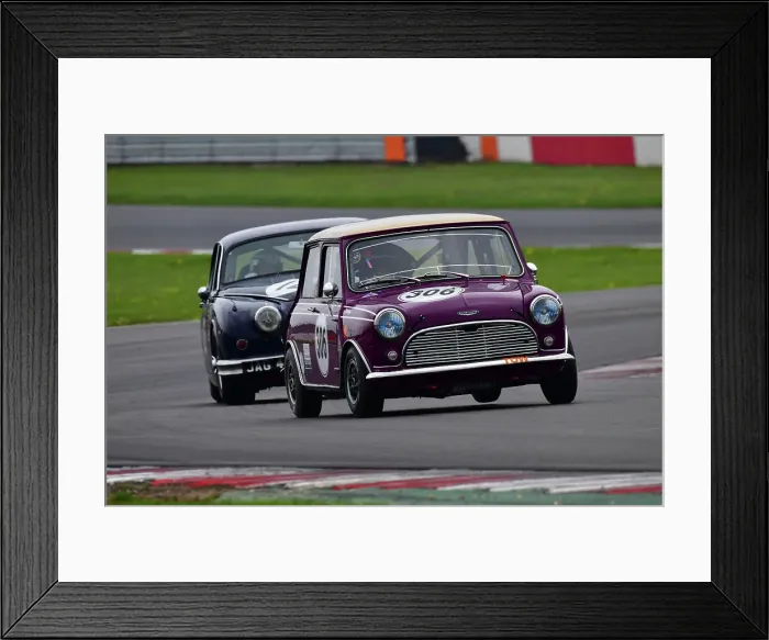 Framed Print : CJ12 7242 Jo Polley, Austin Mini Cooper S