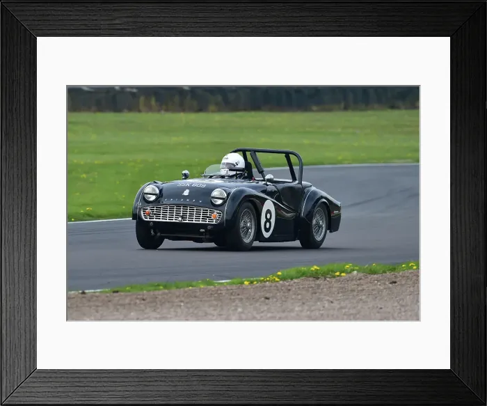 Framed Print : CM34 5987 Geoff Turral, Triumph TR3A Framed Print : CM34 5987 Geoff Turral, Triumph TR3A