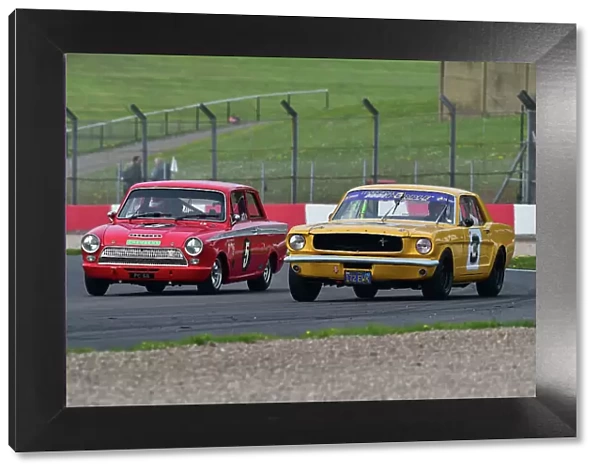 CM34 6116 Peter Hallford, Ford Mustang, Pete Chambers, Lotus Ford Cortina Mk1