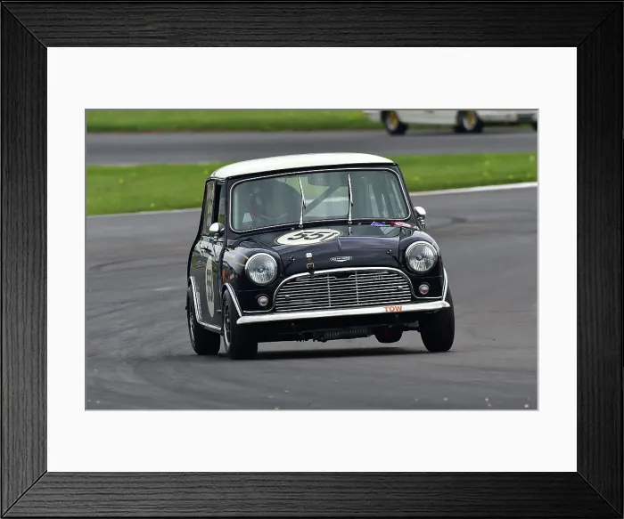 Framed Print : CM34 6686 Jeff Smith, Morris Mini Cooper S Framed Print : CM34 6686 Jeff Smith, Morris Mini Cooper S