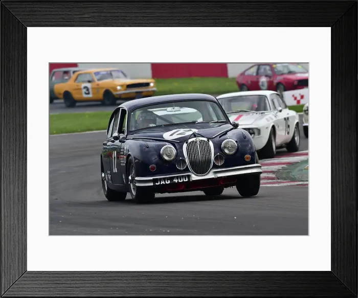 Framed Print : CM34 6738 Grant Williams, Jaguar Mk2