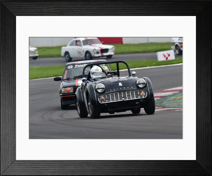 Framed Print : CM34 6741 Geoff Turral, Triumph TR3A Framed Print : CM34 6741 Geoff Turral, Triumph TR3A