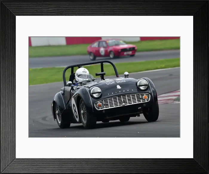 Framed Print : CM34 6768 Geoff Turral, Triumph TR3A Framed Print : CM34 6768 Geoff Turral, Triumph TR3A