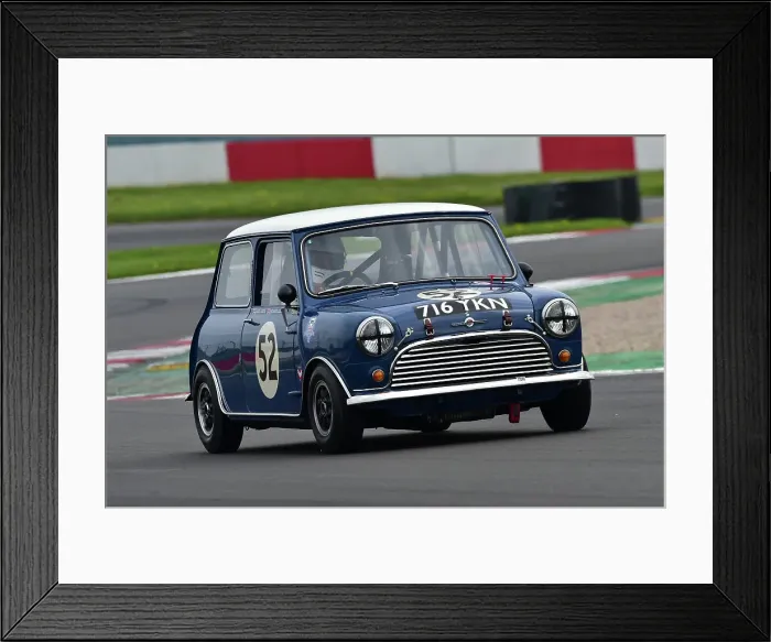Framed Print : CM34 6782 Alice Locke, Morris Mini Cooper S