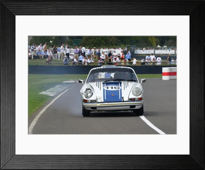 Framed Print : CJ13 1052 Mark Webber, Bonamy Grimes, Porsche 911