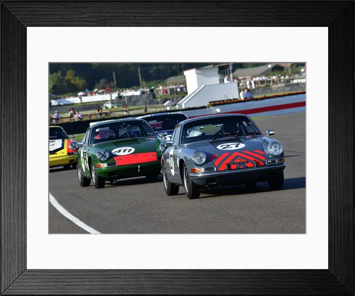 Framed Print : CJ13 3163 Steve Edwards, Matt Neal, Porsche 911, Lukas Bucher, David Verzijlbergen, Porsche 911